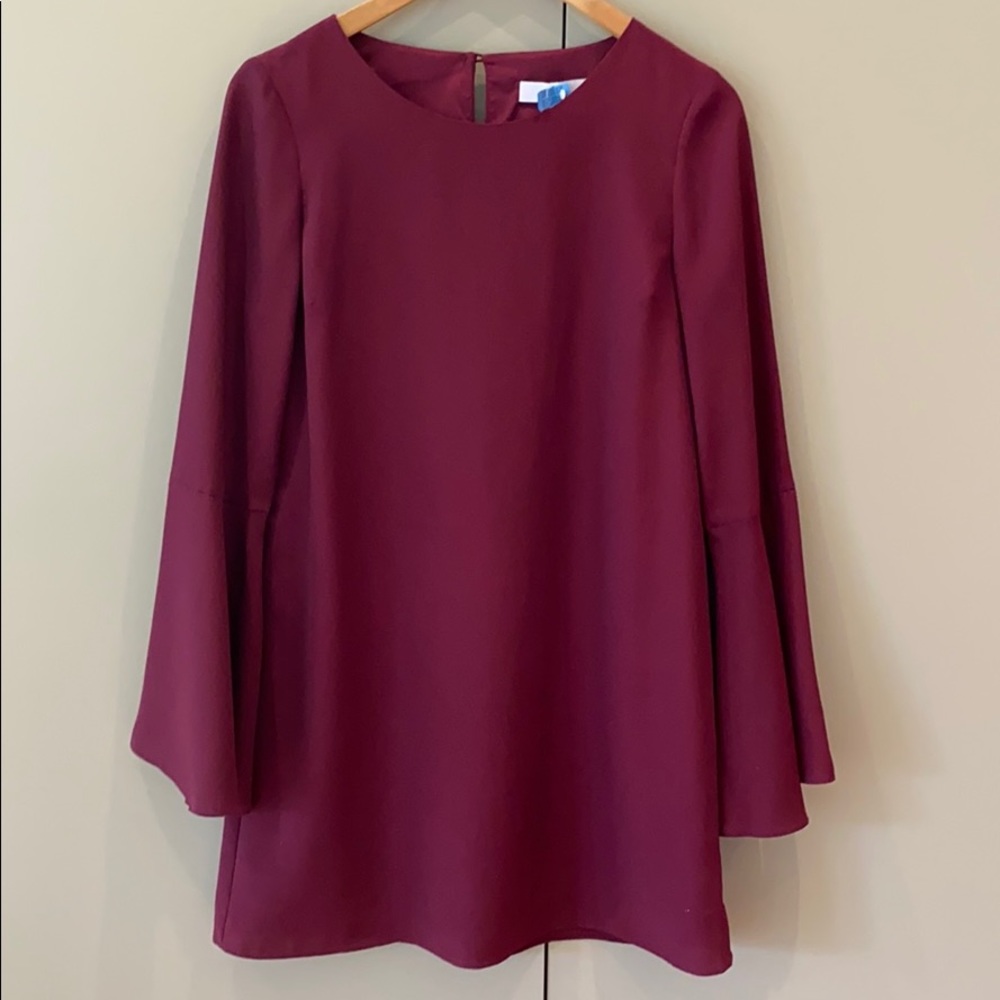 Likely maroon bell sleeve dress size 2